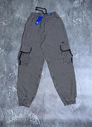 Жіночі штани adidas у клітинку xs/s розмір нові з бірками оригінал