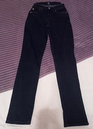 Джинси gap straight classic 26 (s-m) оригінал темно-сині