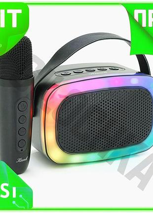 Ve колонка kisonli bluetooth 5.0 new version черная портативная колонка с aux usb tf для музыки и разв n6w_ver
