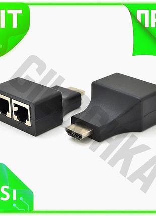 Ve одноканальный удлинитель hdmi по new version utp кабелю до 30 метров для телевизора монитора проект n6w_ver