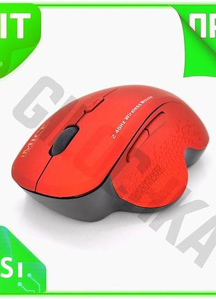 Ve беспроводная мышь imice 6 new version кнопок 800/1200/1600 dpi для пк и ноутбуков игровая мышь крас n6w_ver