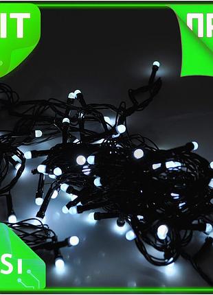 Ve гирлянда 100led свечка белая new version 8 режимов для новогоднего декора длина 5 метров черная изо n6w_ver