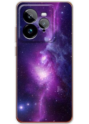 Чехол силиконовый с картинкой на realme gt 7t (космос)