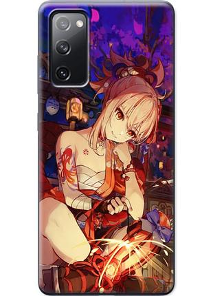 Чехол силиконовый с картинкой на samsung galaxy s20 fe (g780) (аниме, anime)