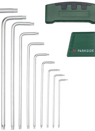 Набір шестигранних ключів з 11 штук з т-подібною ручкою torx parkside