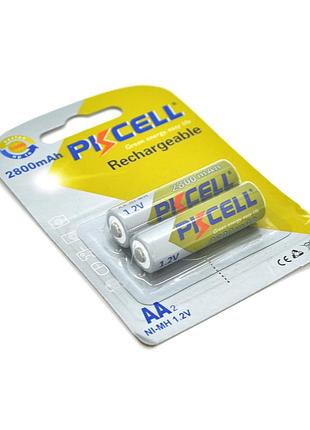 Аккумулятор pkcell 1.2v aa 2800mah nimh перезаряжаемый батарея для плееров игрушек фонариков 2 шт. ve-33