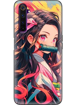 Чехол силиконовый с картинкой на realme 6 pro (аниме, anime)