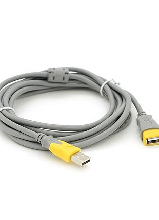 Удлинитель usb new version 2.0 v-link am/af 3 м с ферритовым фильтром для компьютеров и планшетов ка 6v6e_66