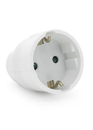 Штепсельное гнездо с заземлением voltronic sq-ta-22 16a 250v электрическая розетка для подключения устро ve-33