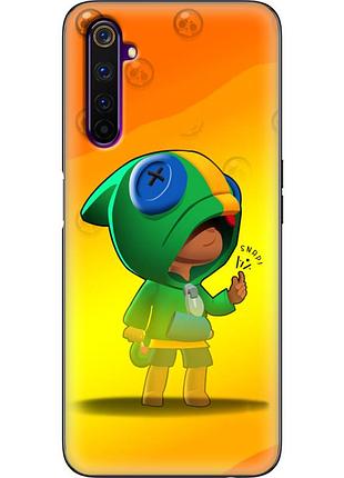 Чехол силиконовый с картинкой на realme 6 pro (бравл старс, brawl stars)