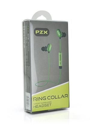 Наушники bluetooth pzx l-21 green беспроводные наушники с микрофоном для музыки и звонков ve-33
