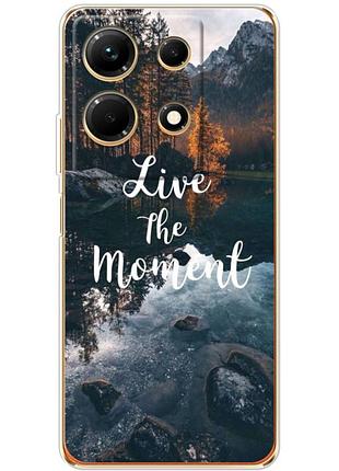 Чехол силиконовый с картинкой на infinix note 30 4g (природа, озеро в горах)