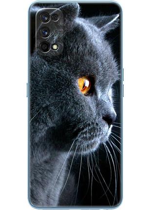 Чехол силиконовый с картинкой на realme 7 pro (британский кот)
