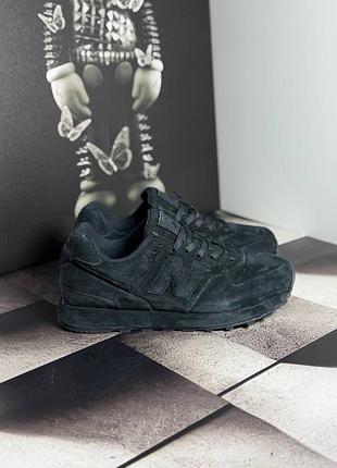 New balance 574 x stone island ghost pack dark black