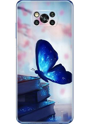 Чохол силіконовий з картинкою на xiaomi poco x3 pro (метелик)