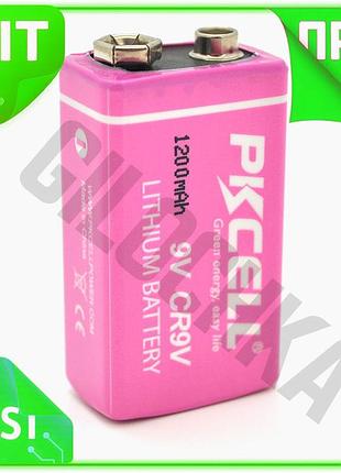 Ve батарейка литий-оксид-магниевая pkcell cr9v new version 1200mah 9v источник питания для пультов дис n6w_ver