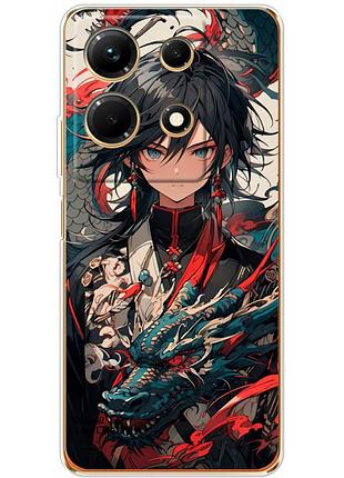 Чехол силиконовый с картинкой на infinix note 30 4g (аниме, anime)