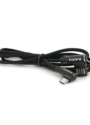 Кабель ikaku ksc-028 jindian micro usb черный 1м зарядный провод для смартфона и планшета 2.4a ve-33