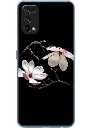 Чехол силиконовый с картинкой на realme 7 pro (цветок, монголия)