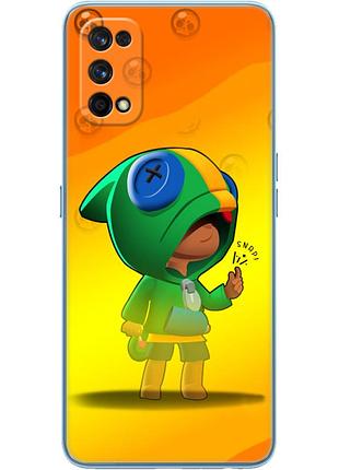 Чехол силиконовый с картинкой на realme 7 pro (бравл старс, brawl stars)