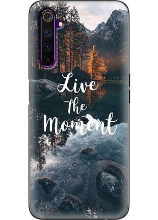 Чехол силиконовый с картинкой на realme 6 pro (природа, озеро в горах)