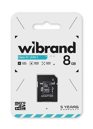 Ve карта памяти wibrand microsdhc 8gb updated form class 10 uhs-i флешка для смартфона и фотоаппарата upd_fo3
