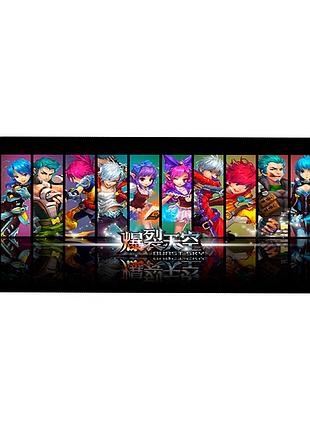 Килимок тканинний burst sky 300*800 мм з боковою прошивкою 3 мм для дому та офісу килимове покриття ve-33