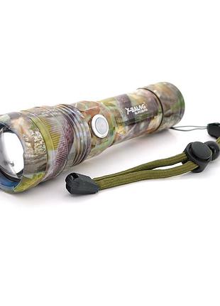 Ліхтар ручний bailong bl-p512m-p50 1led cree xhp50.2 2500 люмен 5 режимів zoom для туризму та активного ve-33