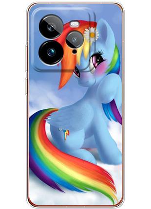 Чехол силиконовый с картинкой на realme gt 7t (литл пони, my little pony)