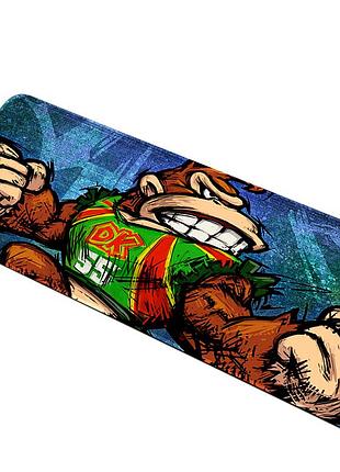 Килимок dandy donkey kong 300*800 мм тканинний з боковою прошивкою 2 мм для дому та офісу килимок для пі ve-33