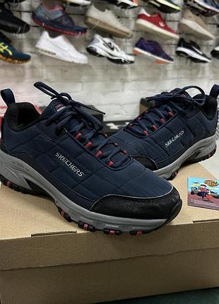 Чоловічі трекінгові кросівки skechers trail waterproof демісезонні оригінал сині утепленні для походів в гори ліс похідні бу 41 р