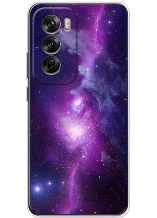 Чехол силиконовый с картинкой на oppo reno 12 (космос)