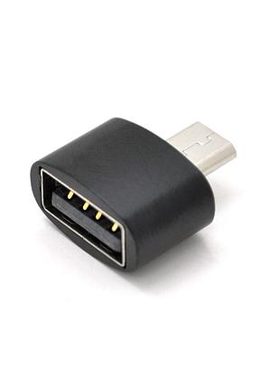 Перехідник yhl t3 usb 2.0 af microusb otg чорний адаптер для підключення пристроїв usb до телефону ve-33