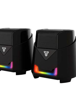 Колонки fantech 2.0 usb gs-205 hellscream чорні акустична система для комп'ютера та ігор гучномовці ve-33