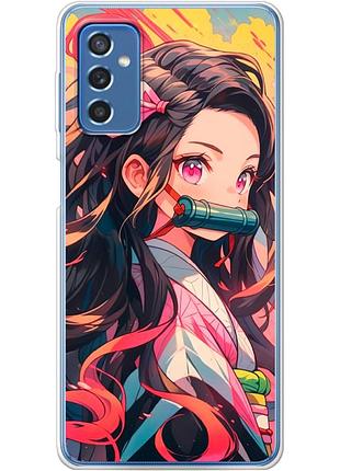 Чехол силиконовый с картинкой на samsung galaxy m52 (m526) (аниме, anime)