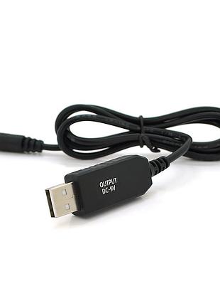 Кабель питания для роутера 5.5/2.5mm usb2.0 1м черный зарядный кабель для устройства питания ve-33
