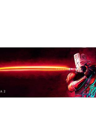 Килимок для миші dota2 juggernaut 300*700 мм тканинний 2 мм геймерський килимок для комп'ютера ігровий к ve-33