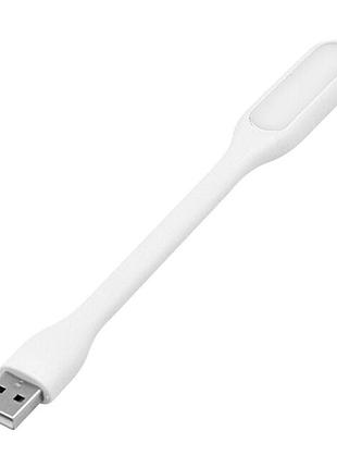Фонарик led гибкий usb белый voltronic для дома и офиса светодиодный ночник переносной ve-33