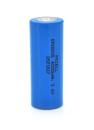 Батарейка литиевая pkcell er18505 3.6v 4000mah 4 штуки неперезаряжаемая батарея для систем слежения и фо ve-33