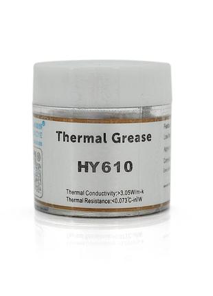 Паста термопровідна hy-610 10g gold >3,05w/mk для пк та відеокарт термопаста для охолодження ve-33