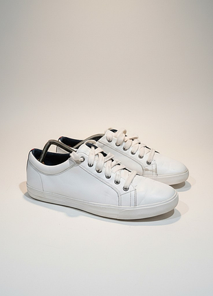 Tommy hilfiger, мужские кожаные кеды кроссовки, 43 размер.