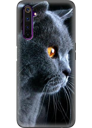 Чехол силиконовый с картинкой на realme 6 pro (британский кот)