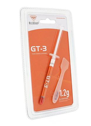 ☛☇паста термопроводная pccooler gt3 1.2g серого цвета для компьютеров охлаждающая термопаста для процессор