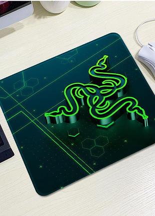 Килимок razer 10 тканинний 200*240 см black/green ігровий килимок для комп'ютера геймерський килимок ve-33