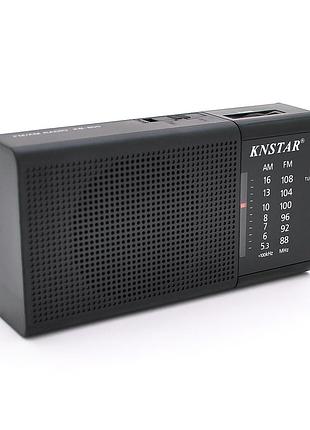 Радіо knstar kb-800 fm am sw чорне портативне радіоприймач для дому та відпочинку приймач ve-33