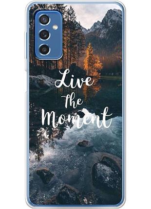 Чехол силиконовый с картинкой на samsung galaxy m52 (m526) (природа, озеро в горах)