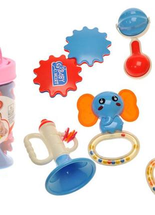 Набор погремушек d238 в колбе 6 шт р.16x11,5x11,5 см yg toys