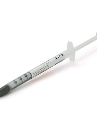 Термопаста hy-710 0.5g шприц сірий для процесорів та відеокарт висока теплопровідність охолоджувальна па ve-33