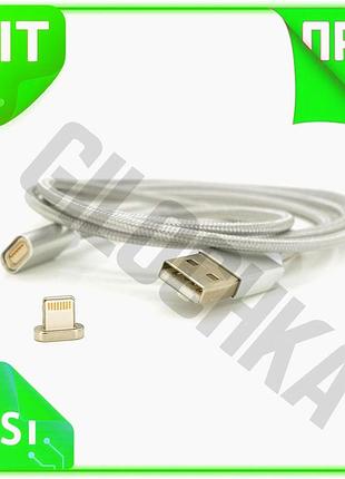 Ve магнитный кабель usb 2.0 new version lightning 1м 2а с индикатором заряда для мобильного телефона и n6w_ver