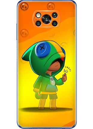 Чохол силіконовий з картинкою на xiaomi poco x3 pro (бравл старс, brawl stars)